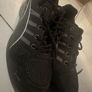 Puma Black and Gray Composite Toe Sneakers (6)